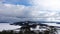 Bothnian sea from Skuleberget on the High Coast in winter in Sweden