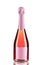 Botlle of pink fruit champagne.
