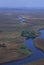 Botswana: Airshot from the Okavango Delta swamps