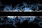 Botswana, Batswana smoke flag isolated on black background