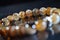 Botswana brown banded agate ,brown agate bracelet , semi-precious loose beads gemstone, round polished.