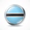 Botswana flag button