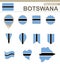 Botswana Flag Collection