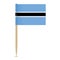 Botswana Flag. Flag toothpick 10eps