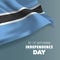 Botswana independence day greeting card, banner, vector illustration