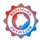 Botswana low poly logo.