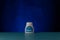 Bottle of Aleve  against blue background