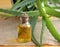 Bottle of aloe vera oil