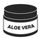 Bottle aloe vera vector icon.Black vector icon isolated on white background bottle aloe vera.