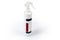 Bottle of antiseptic with spray attachment on a white background