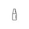 bottle beauty tool icon vector line illustration design