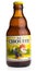 Bottle of Belgian Chouffe blonde beer