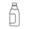 Bottle beverage product line icon