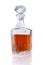 Bottle of Bourbon Whiskey on a White Background