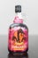 Bottle of bright pink alcoholic beverage called Dracarys inspired by the TV series Game of Thrones.