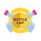 Bottle cap challenge logo. Vector illustration