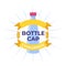 Bottle cap challenge logo. Vector illustration