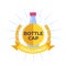 Bottle cap challenge logo. Vector illustration