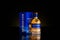 Bottle and case of a Kilchoman Machir Bay scotch whisky