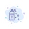 Bottle, Cleaning, Spray Blue Icon on Abstract Cloud Background