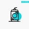 Bottle, Cola, Drink, Usa turquoise highlight circle point Vector icon