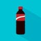 Bottle of cola soda vector.