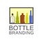 Bottle color art and drink cafe logo