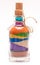Bottle with colorful sand