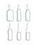 Bottle continuous line rum, beer, martini, vermouth, wine, vodka in linear style on white background. Solid black thin outline.