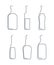Bottle continuous line rum, vodka, vermouth, wine, whiskey, tequila in linear style on white background. Solid black thin outline