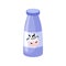 Bottle With Cow On The Label, Milk Based Product Isolated Icon