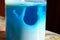 Bottle dishwashing liquid with blue and white beautiful patterns