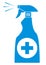 Bottle with disinfection, spray, vector icon