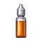 Bottle of e-liquid for electronic cigarette, vector illustration