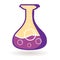 Bottle with energy. Magical object. Isolated icon