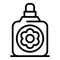 Bottle essential oils icon, outline style