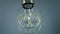 Bottle filling wine glass closeup. Top view cool alcohol beverage pouring goblet