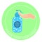 Bottle gel alcohol for wash hand coronavirus Sterilize  prevention the virus vector illustration
