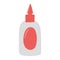 Bottle glue supply isolated icon design white background