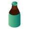 Bottle of kvass icon, isometric style