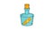 Bottle with letter icon animation