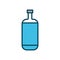 Bottle lineal color icon.