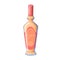 Bottle with liquor, strong alcohol drink for tasting in bar, liqueur beverage