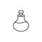 Bottle, massage oil of aromatherapy outline icon. Signs and symbols can be used for web, logo, mobile app, UI, UX