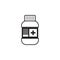 Bottle of medication. Vector illustration decorative design