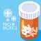 Bottle medicines probiotics icon