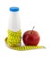 Bottle milk apple measure tape