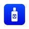 Bottle of mouthwash icon digital blue