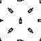 Bottle of mouthwash pattern seamless black