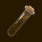 Bottle of mud. Game icon of magic elixir. Interface for rpg or match3 game. Earth or mud